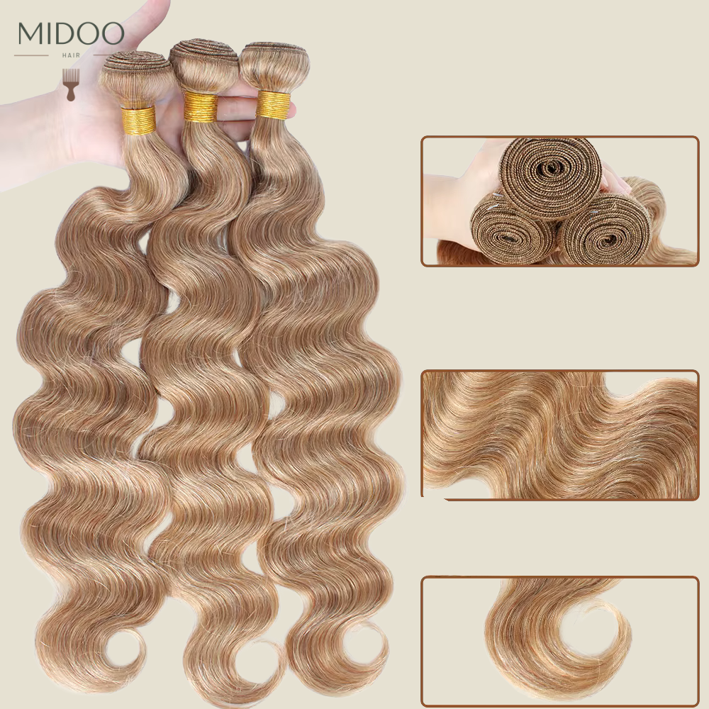 virign Honey Blonde loose body wave  bundle