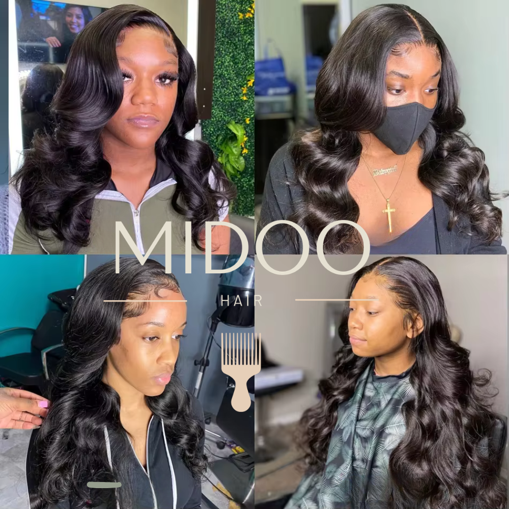 Virgin 13x4 Frontal Lace Body Wave Wig