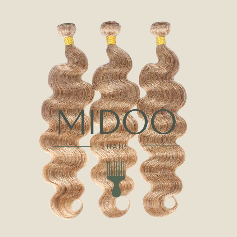 virign Honey Blonde loose body wave  bundle