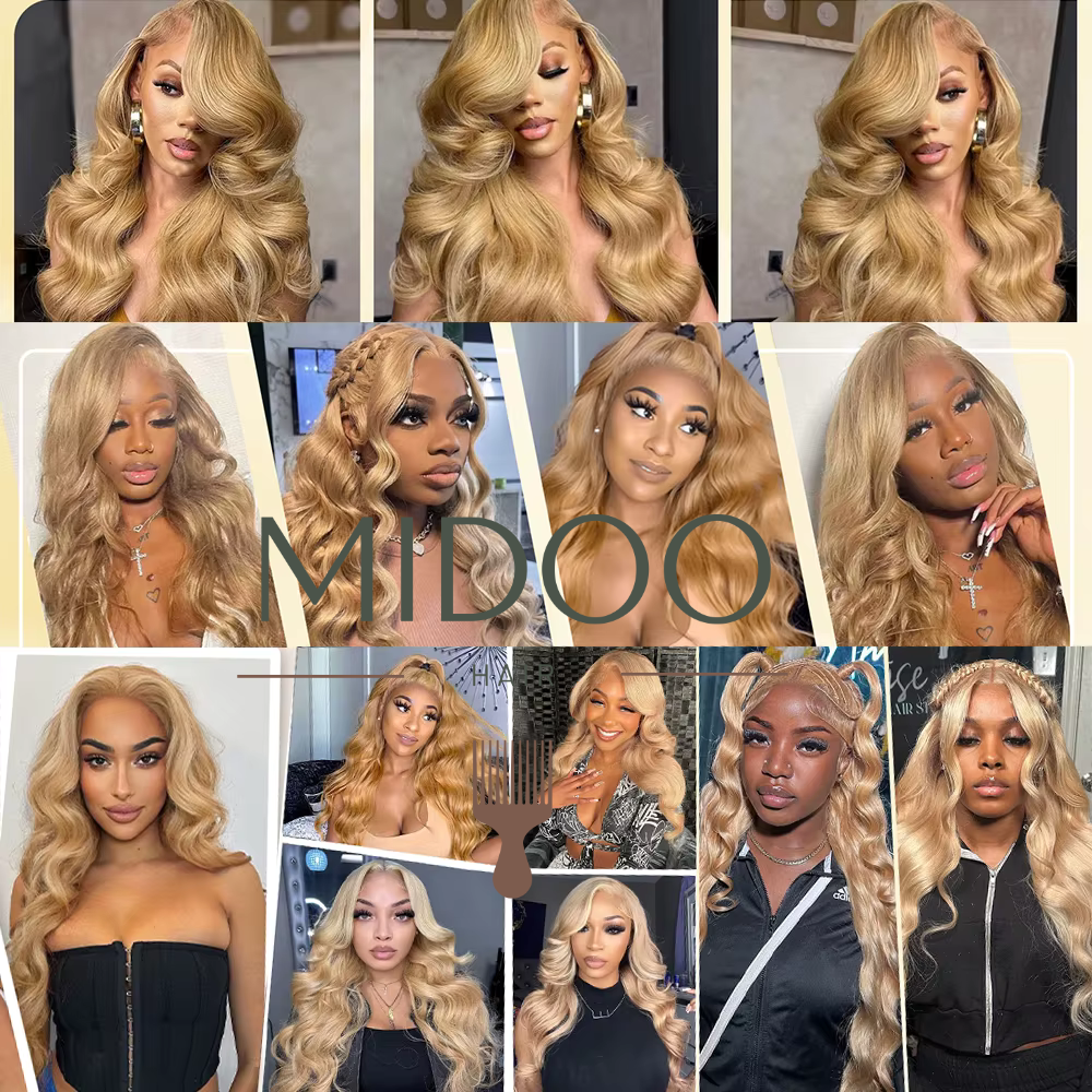 virign Honey Blonde loose body wave  bundle