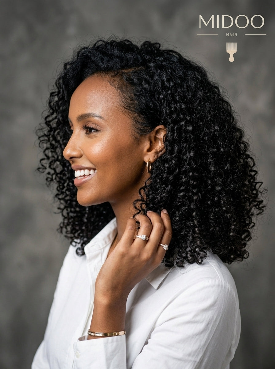 Mongolian Curly Human Hair Bundles